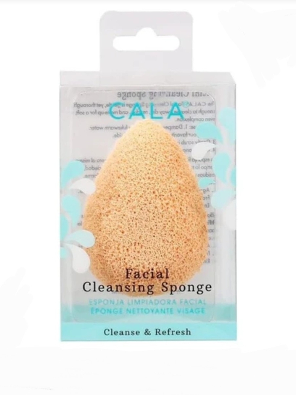 CALA Facial Cleansing Sponge - Gentle Exfoliation BNIB